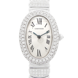  батарейка заменен Cartier Cartier Baignoire бриллиантовая оправа diamond breath W1516856 K18WG after diamond женский кварц 