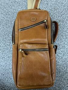 herz original leather body bag one shoulder fastener type original leather cow leather body bag 