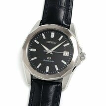 1円～ 3ヶ月保証付き 本物 人気 Grand Seiko グランドセイコー 8J56-8000 革ベルト ブラック メンズ 時計_画像2