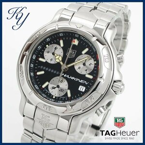 1円～ 磨き済み 本物 限定 TagHeuer タグホイヤー 6000 CH1114 BA0675 ミカ・ハッキンネン クロノグラフ メンズ 時計