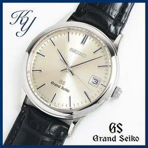 1円～ 3ヶ月保証付き 磨き済み 本物 人気 Grand Seiko グランドセイコー 9587-7010 革ベルト シルバー メンズ 時計