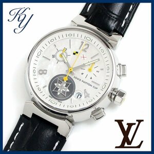 1 иен ~ 3 месяцев с гарантией отполирован прекрасный товар подлинный товар популярный LOUIS VUITTON Louis Vuitton язык b-ruQ132C Rav Lee cup Chrono женский часы 