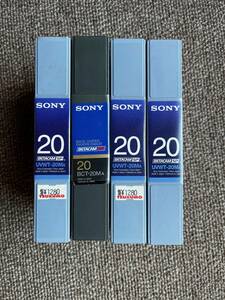 SONY　BATACAM-SPテープ　UVWT-20MA他　4本　中古