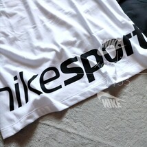 新品 正規品 NIKE ナイキ上下セット Tシャツ ハーフパンツ ロゴ プリント セットアップ NIKE SPORT 白 ホワイト 黒 ブラック M_画像5