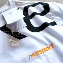 新品 正規品 NIKE ナイキ上下セット Tシャツ ハーフパンツ ロゴ プリント セットアップ NIKE SPORT 白 ホワイト 黒 ブラック M_画像3