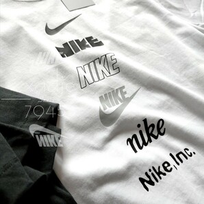 新品 正規品 NIKE ナイキ NSW INC 半袖 Tシャツ 2枚セット 黒 ブラック 白 ホワイト ロゴ スウッシュ プリント XLの画像4