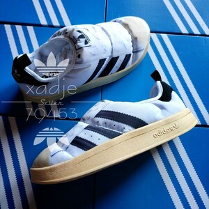 新品 正規品 adidas originals アディダス オリジナルス パフィレッタ サンダル スリッポン 白 黒 スーパースター 28.5cm 箱付き