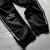 新品 正規品 NIKE DRI-FIT ナイキ ジャージ パンツ ジョガーパンツ テーパード スウッシュ ロゴ 刺繍 黒 ブラック 白 XL_画像6