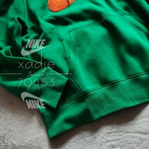 新品 正規品 NIKE ナイキ 立体 ロゴ 上下セット スウェット パーカー パンツ セットアップ 緑 グリーン 紺 ネイビー オレンジ L_画像5