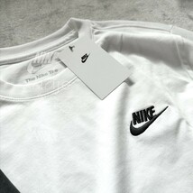 新品 正規品 NIKE ナイキ NSW フューチュラ ロゴ 刺繍 長袖 ロンT 2枚セット 黒 ブラック 白 ホワイト 無地 プレーン L_画像5