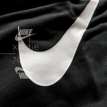 新品 正規品 NIKE DRI-FIT ナイキ ドライフィット スウェットパンツ ジョガーパンツ テーパード スウッシュ プリント 黒 ブラック 2XL XXL_画像3