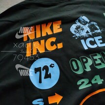 新品 正規品 NIKE ナイキ上下セット Tシャツ ハーフパンツ ロゴ プリント セットアップ NIKE INC 黒 ブラック マルチ 2XL XXL_画像3
