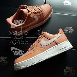  new goods regular goods NIKE Nike AIR FORCE1 LOW Air Force 1 low 07 LX amber Brown orange series leather canvas 26.5cm US8.5 box attaching 