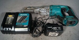 ◎ makita マキタ 充電式 レシプロソー 充電器 100V バッテリー 1個付き ※ジャンク品 JR187D