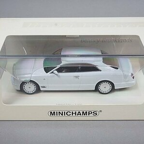 ミニチャンプス PMA 1/43 Bentley ベントレー Brookands ブルックランズ 2007 (Linea Bianco No.9) ホワイトエディション 436139621の画像7