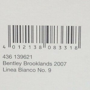 ミニチャンプス PMA 1/43 Bentley ベントレー Brookands ブルックランズ 2007 (Linea Bianco No.9) ホワイトエディション 436139621の画像8