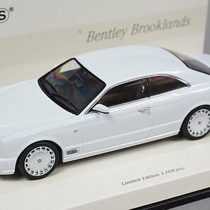 ミニチャンプス PMA 1/43 Bentley ベントレー Brookands ブルックランズ 2007 (Linea Bianco No.9) ホワイトエディション 436139621の画像1