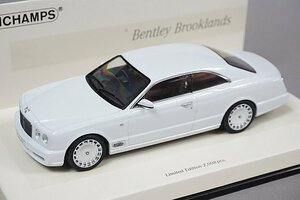 ミニチャンプス PMA 1/43 Bentley ベントレー Brookands ブルックランズ 2007 (Linea Bianco No.9) ホワイトエディション 436139621