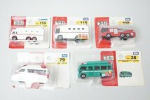 TOMICA トミカ No.79 トヨタ ハイメデック 救急車 / No.108 日野はしご付消防車 など5点セット_画像1