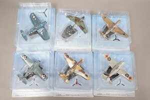 ★ アシェット 1/87 日本陸海軍機大百科 カーチス P-40E ウォーホーク / F4F-3 ワイルドキャット など6点 ※冊子等欠品/破損有