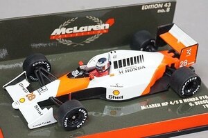 ミニチャンプス PMA 1/43 マクラーレン ホンダ MP4/5B V10 G.ベルガー 1990 #28 マクラーレンコレクションNo.8 530904328