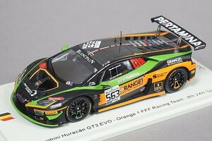 Spark スパーク 1/43 ランボルギーニ ウラカン GT3 EVO Orange 1 FFF Racing Team 24h スパ 8位 2019 #563 SB323