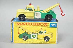 LESNEY MATCHBOX レズニー マッチボックス DODGE ダッジ WRECK TRUCK レッカー車 全長約7.5cm 英国製 No.13