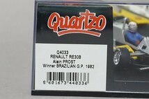 Quartzo カルツォ 1/43 Renault ルノー RE30B A.プロスト ブラジルGP 優勝 1982 #15 4033_画像10