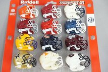 ★ Riddell リデル アメフト NFL フットボール ヘルメット STANDINGS TRACKER/CONFERENCE SET 2点セット フィギュア_画像3