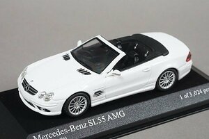 ミニチャンプス PMA 1/43 Mercedes Benz メルセデスベンツ SL55 AMG 2007 ホワイト 400036170