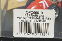 Quartzo カルツォ 1/43 FERRARI フェラーリ 375 A.アスカリ WINNER ドイツGP 1951 #71 ※ドライバー欠品 QFC99019_画像5