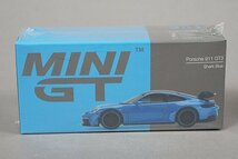 MINI GT / TSM トゥルースケール 1/64 Porsche ポルシェ 911 GT3 シャークブルー / 911 ターボ S GT シルバーメタリック 3点セット_画像4