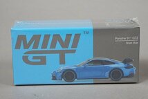 MINI GT / TSM トゥルースケール 1/64 Porsche ポルシェ 911 GT3 シャークブルー / 911 ターボ S GT シルバーメタリック 3点セット_画像3