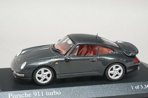 ミニチャンプス PMA 1/43 Porsche ポルシェ 911 turbo 1995 ブラックメタリック 430069209