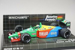 ミニチャンプス PMA 1/43 ベネトンフォード B189 A.ナニーニ 日本GP 優勝 1989 #19 400890019