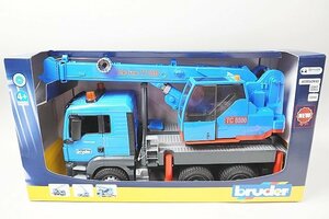 BRUDER blue da-1/16 MAN TGS crane truck 03771