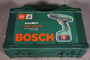 ◎ BOSCH ボッシュ 14.4V 充電式 バッテリードライバドリル 充電器 バッテリー２個 ケース付き ※ジャンク品 PSR1440