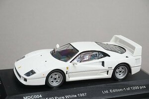 Model-car.com特注 イクソ 1/43 フェラーリ F40 1987 ピュアホワイト