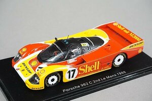 Spark スパーク 1/43 Porsche ポルシェ 962C ルマン 24h 1988 #17 ※パーツ破損有り S0901