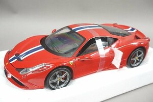 Hot Wheels ホットウィール エリート 1/18 Ferrari フェラーリ 458 Speciale スペチアーレ レッド BLY31