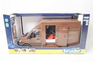 Bruder голубой da-1/16 Mercedes Benz UPS & вильчатый подъемник фигурка имеется 02538