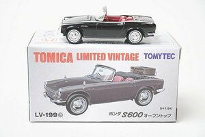 TOMICA トミカリミテッドヴィンテージ TLV 1/64 ホンダ S600 オープントップ 黒 LV-199c