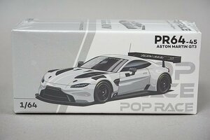 POP RACE ポップレース 1/64 Aston Martin アストンマーチン GT3 ホワイト PR640045