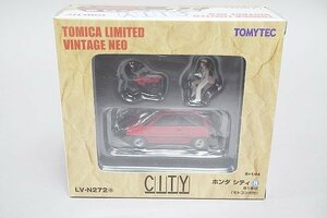 TOMICA トミカリミテッドヴィンテージネオ TLV 1/64 ホンダ シティR モトコンポ付 81年式 赤 LV-N272a