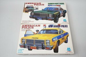 *yo- Dell 1/24 american Police sun tiego county shelif/ new jersey - Police plastic model 2 point set 