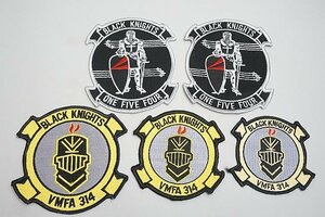 * America военно-морской флот Atsugi VFA-154 черный Nights / VMFA 314 нашивка / patch и т.п. 5 позиций комплект Velo черный нет 