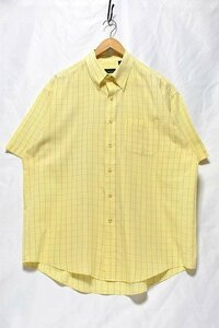 ＠美品 バンヒューセン VAN HEUSEN ボタンダウン 半袖シャツst447 アメリカ古着 L