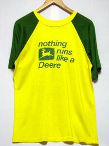 ＠米国製 ジョンディア JOHN DEERE Tシャツt591 ファーマー 農機具 ビンテージ 北海道