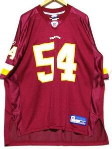 ＠リーボック社 NFLワシントンレッドスキンズ Washington Redskins N12 XL D.C アメリカ古着 NFC東地区