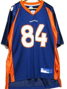 ＠美品 Reebok リーボック NFL デンバーブロンコス Denver Broncos ジャ-ジN29 xl コロラド州 AFC西地区 US古着 ゲームシャツ